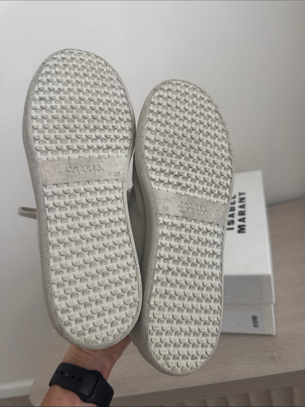 Isabel Marant suede soft sneaker chalk size 38 - Picture 4 of 5